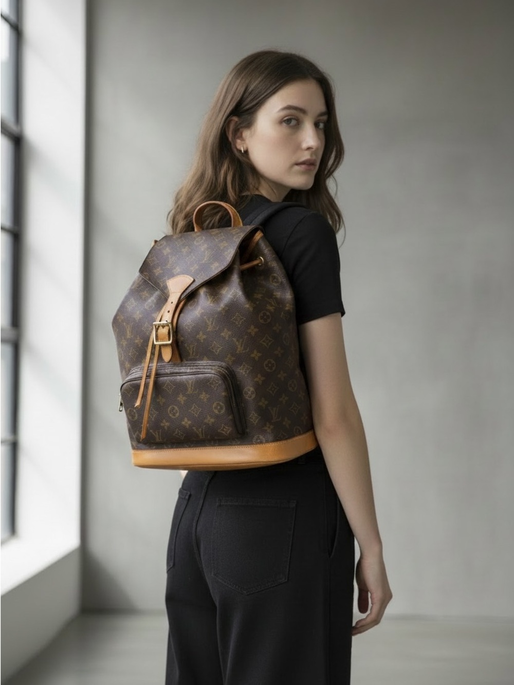 Louis Vuitton Vintage Monogram Montsouris GM Backpack Bag
